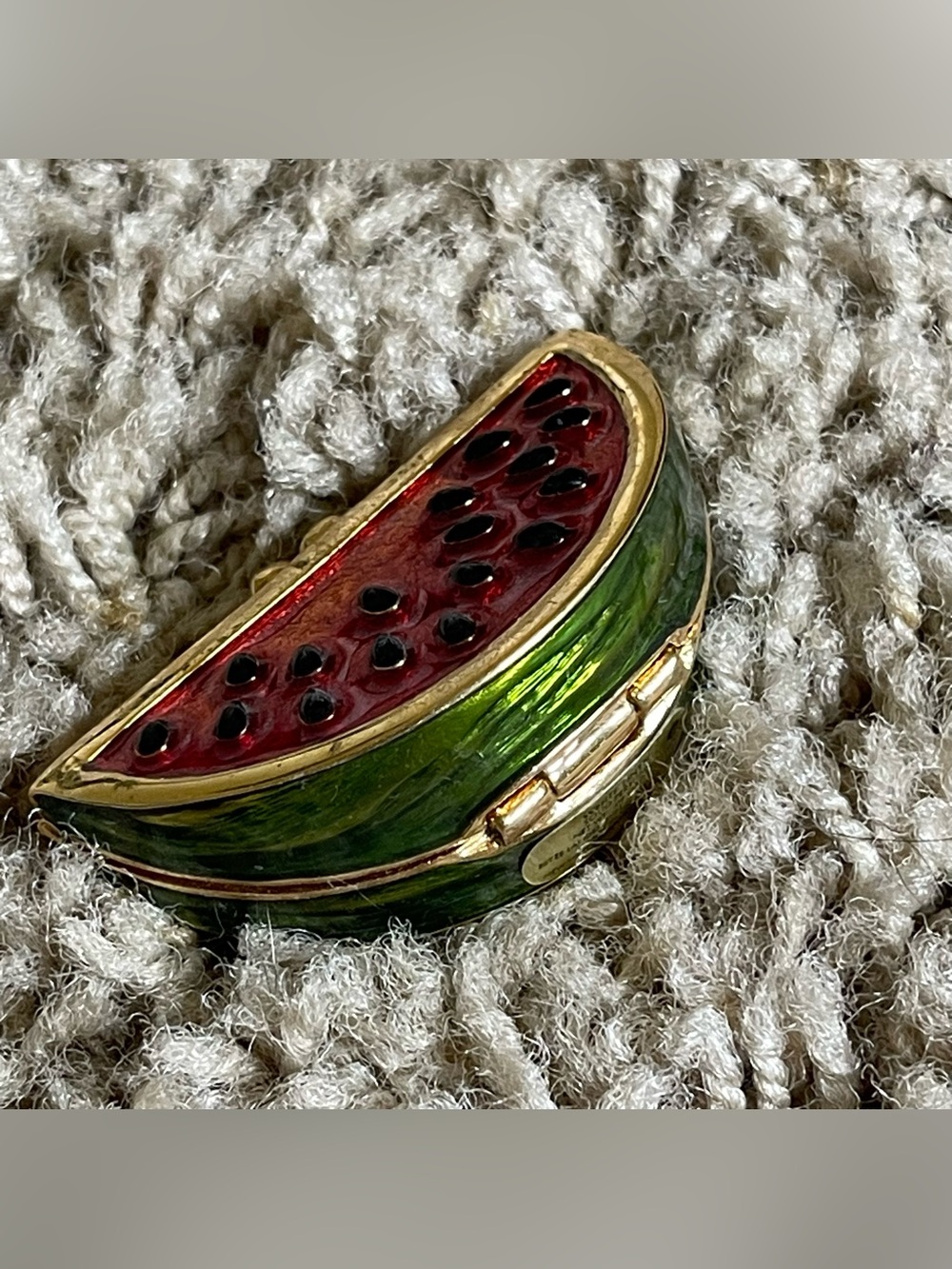 Estee Lauder 1996 Marvelous Melon Solid Perfume Compact White Linen